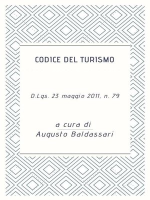 cover image of Codice del turismo